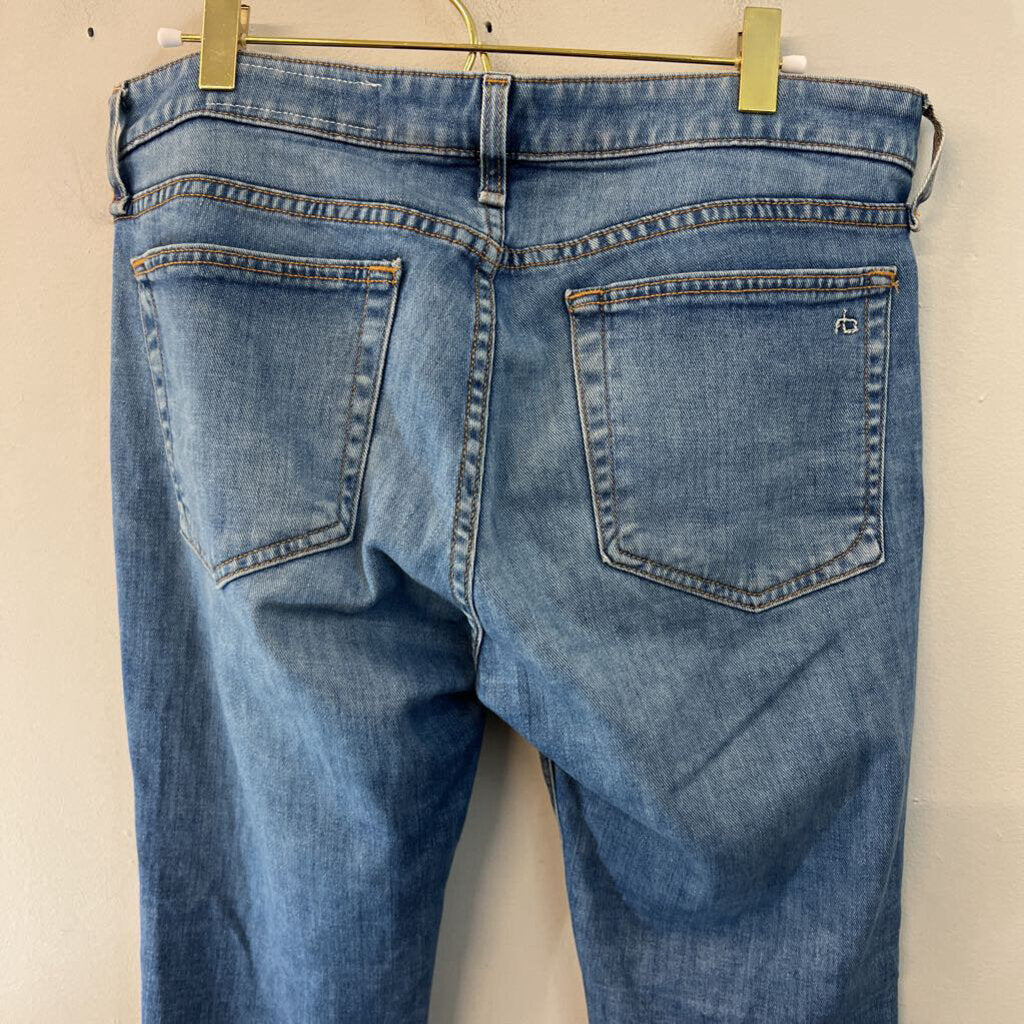 Rag and Bone Light Wash Ore Low Rise Slim Boyfriend Jeans 27