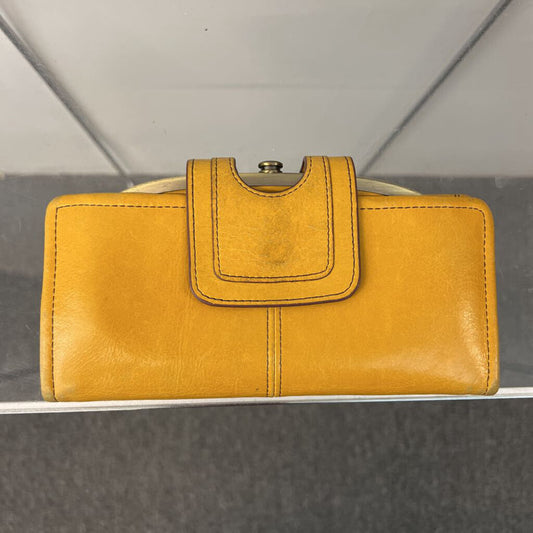 Hobo Yellow Leather Nova Wallet