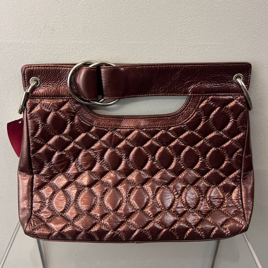 Hobo Brown Patent Leather Quilted Purse