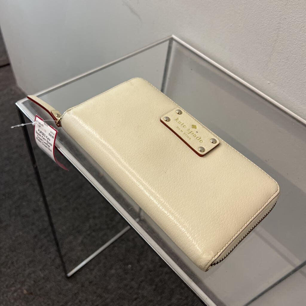 Kate Spade Cream Leather Wallet