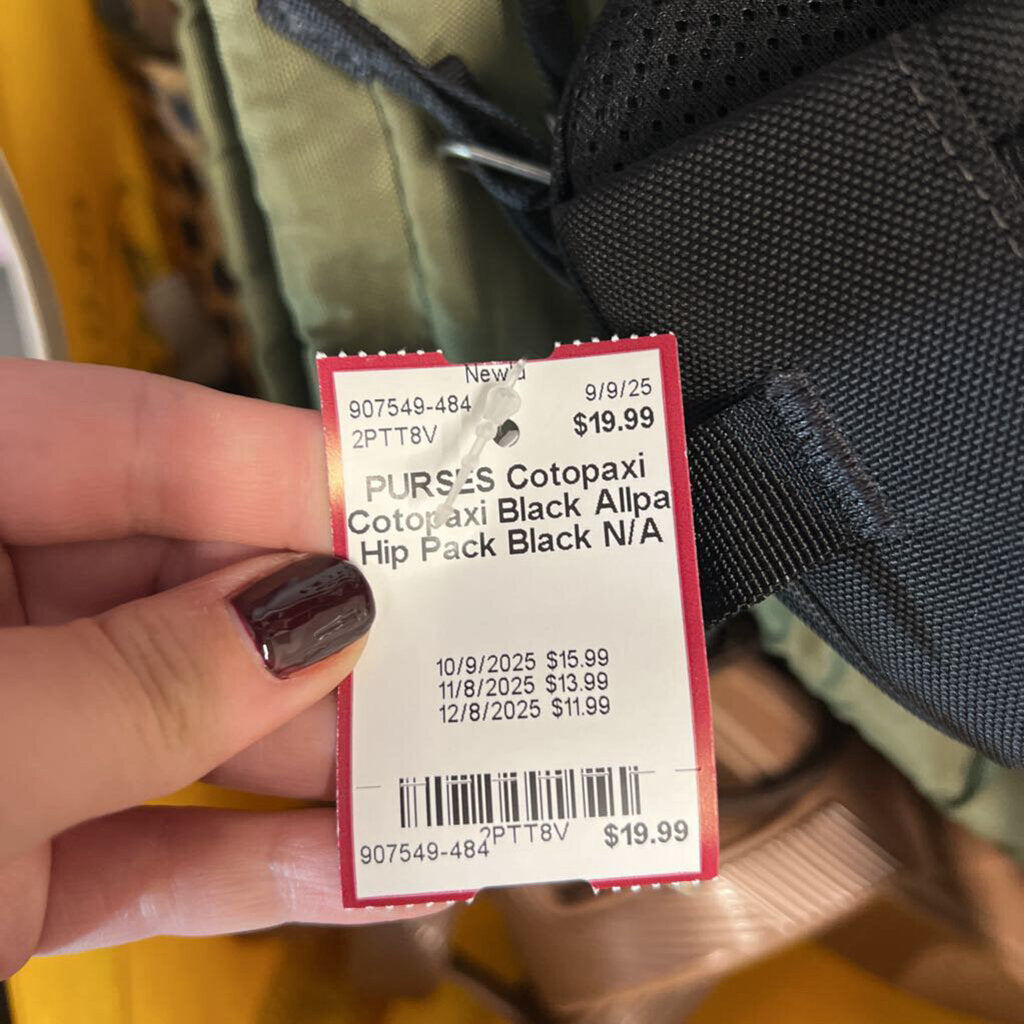 Cotopaxi Black Allpa Hip Pack