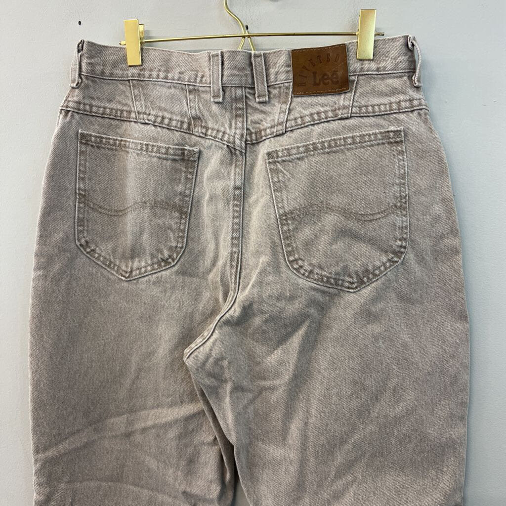 Lee Light Brown Denim Straight Leg Jeans Medium