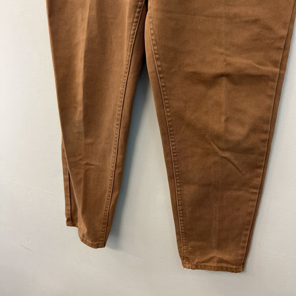 LL Bean Brown Denim Straight Leg Jeans 14