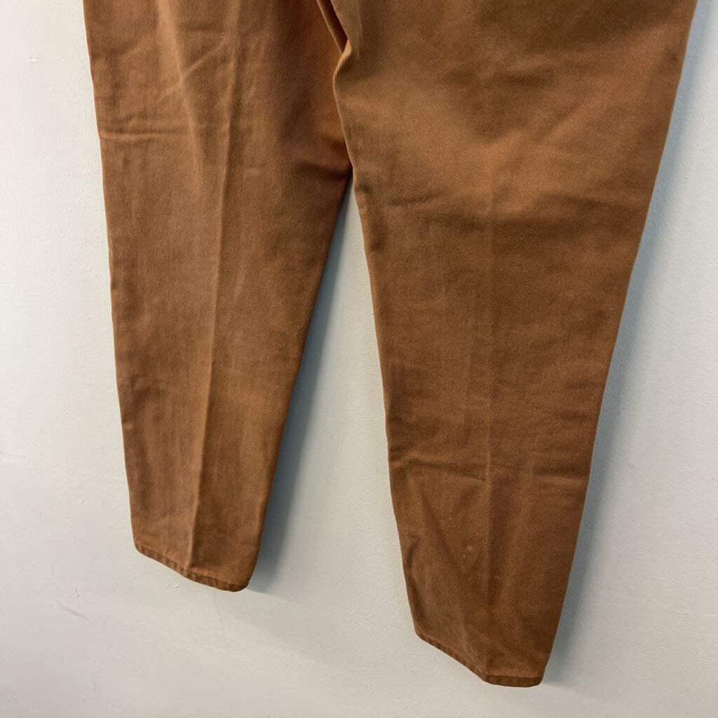 LL Bean Brown Denim Straight Leg Jeans 14