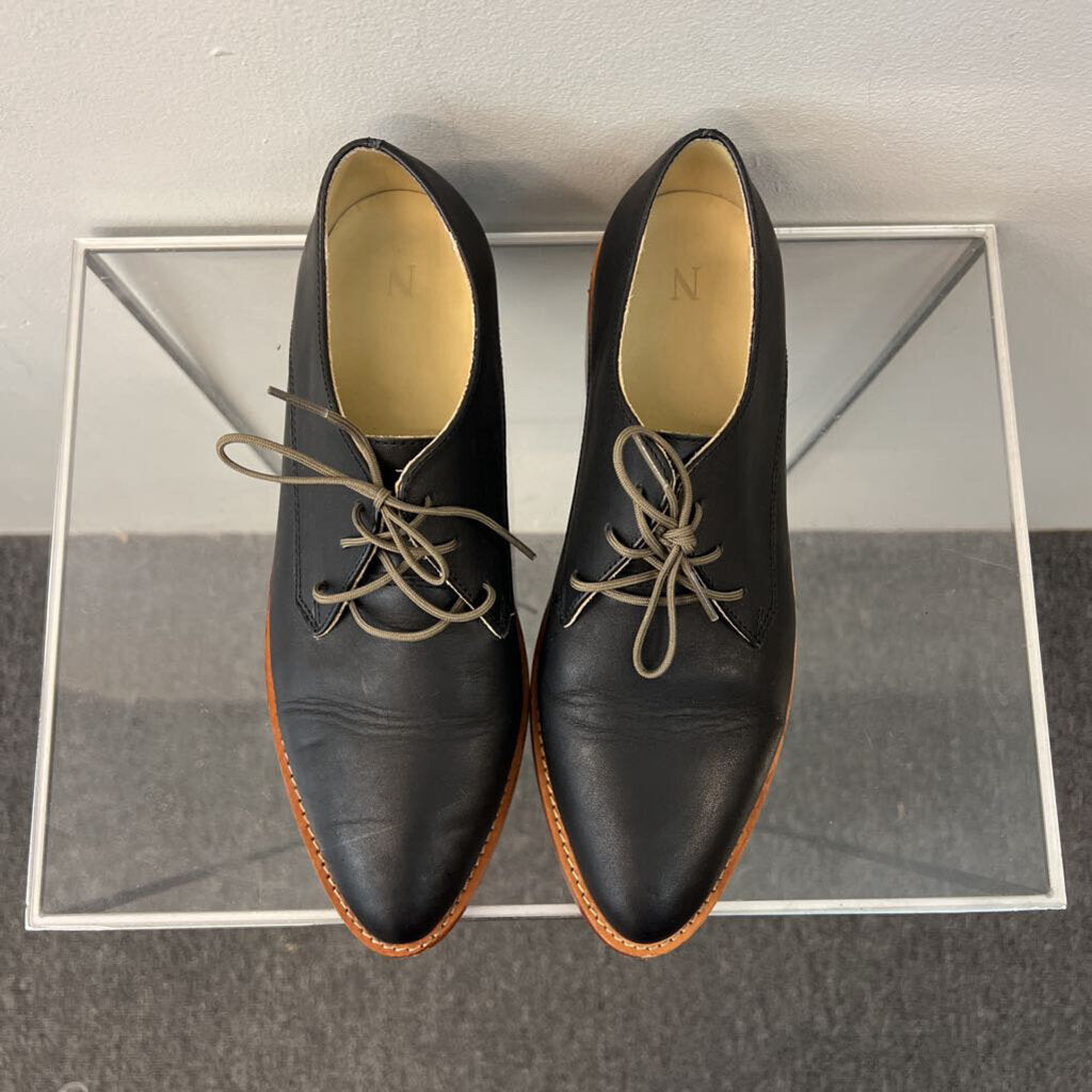 Nisolo Black James Oxford Shoes 7
