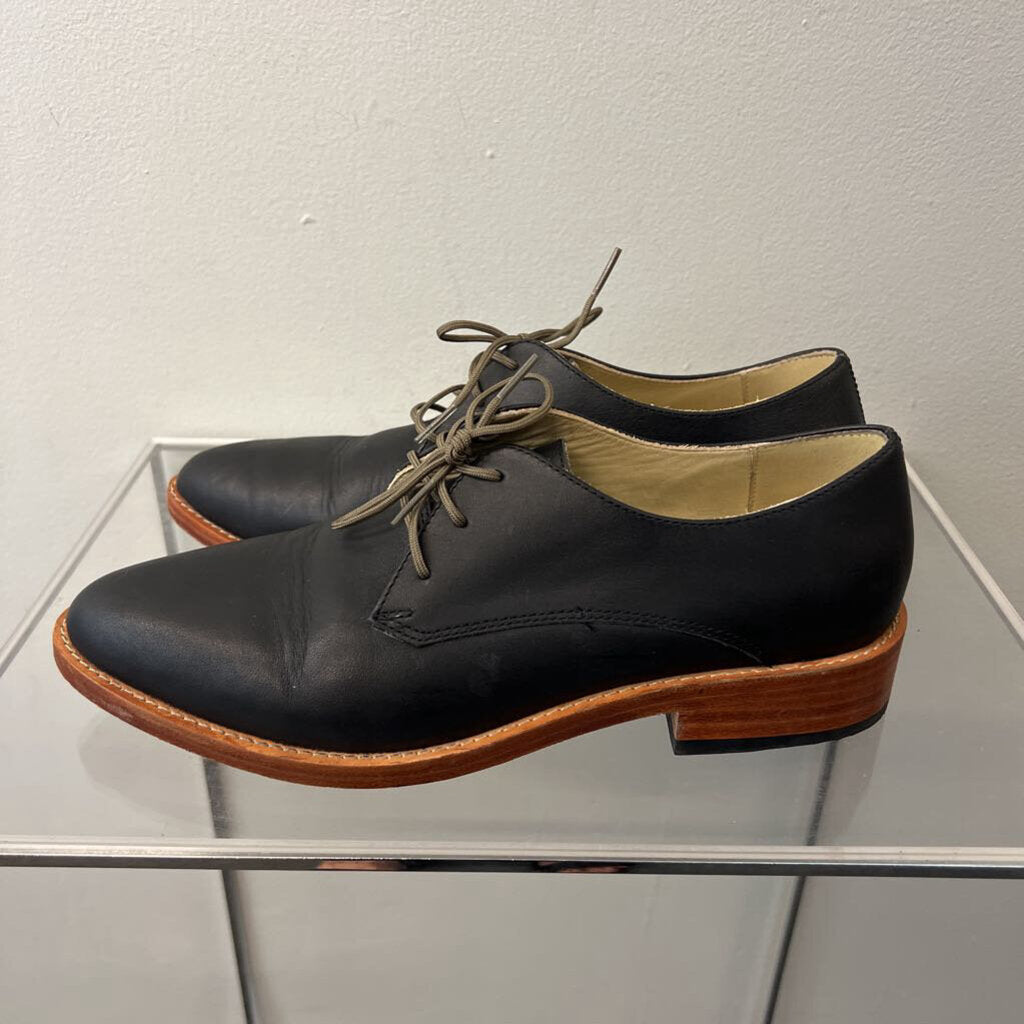 Nisolo Black James Oxford Shoes 7