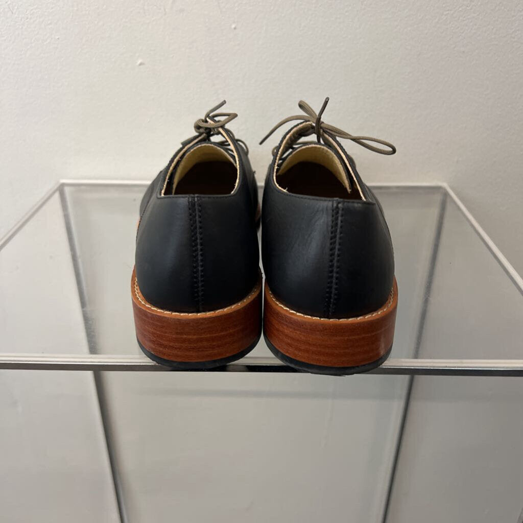 Nisolo Black James Oxford Shoes 7