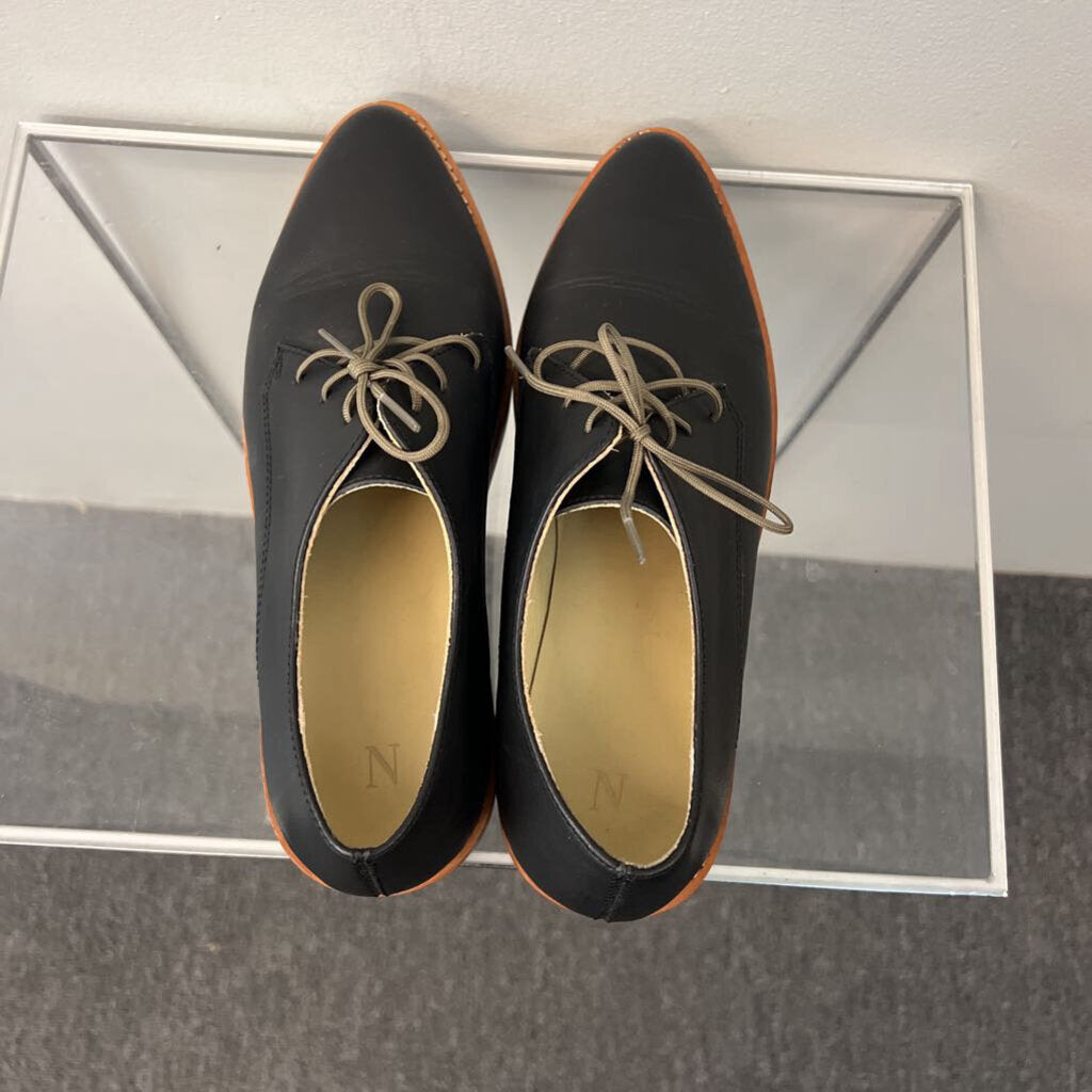 Nisolo Black James Oxford Shoes 7