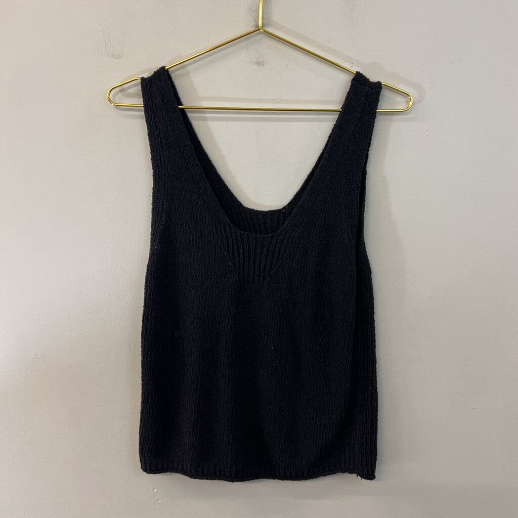Madewell Black Knit Tank Top Extra Small