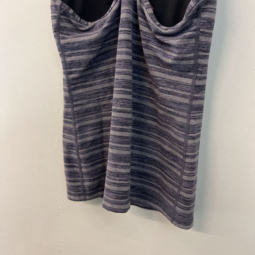 Lululemon Grey Striped Athletic Tank Top 6