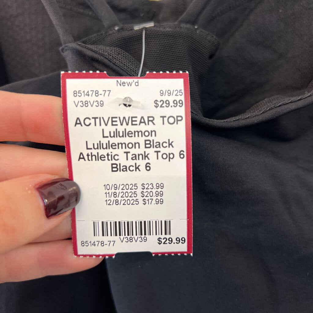 Lululemon Black Athletic Tank Top 6