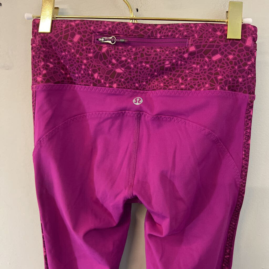 Lululemon Magenta Cropped Leggings 2