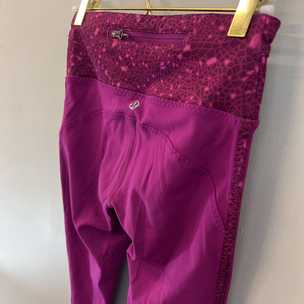 Lululemon Magenta Cropped Leggings 2
