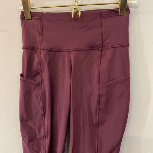 Lululemon Burgundy Cropped Leggings 2
