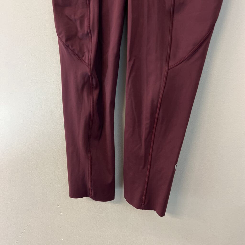 Lululemon Burgundy Cropped Leggings 2