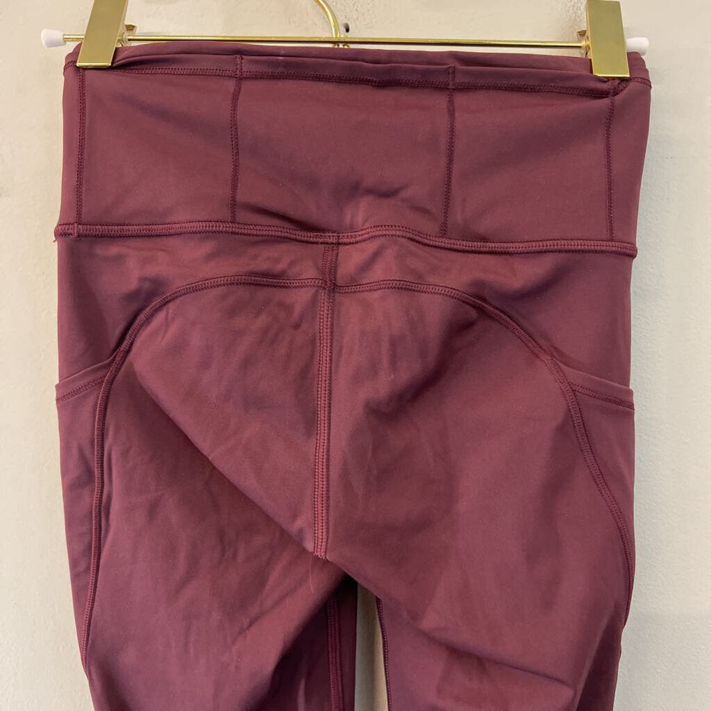 Lululemon Burgundy Cropped Leggings 2