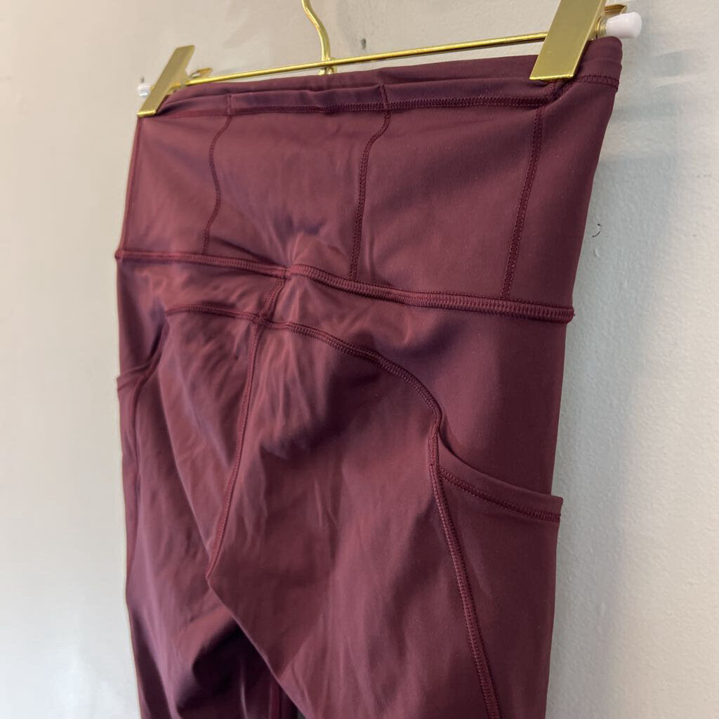Lululemon Burgundy Cropped Leggings 2