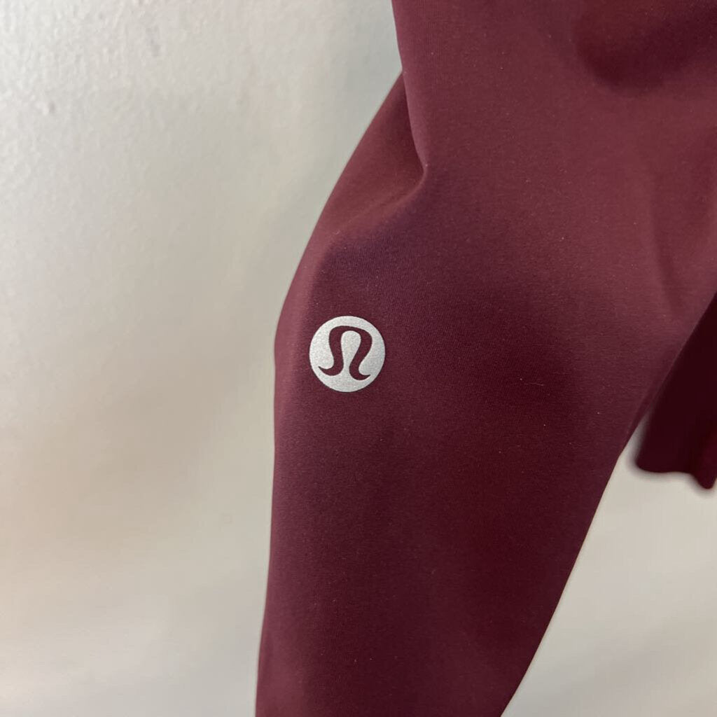 Lululemon Burgundy Cropped Leggings 2