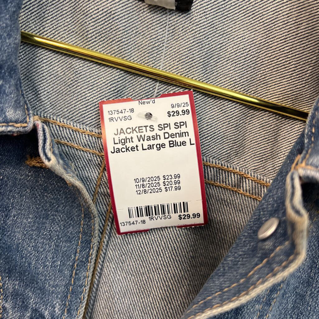 SPI Light Wash Denim Jacket Large