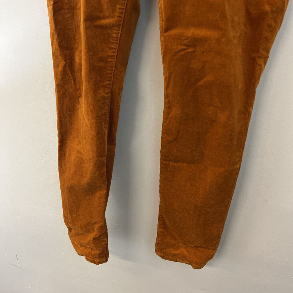 Cabi Rust Corduroy SKinny Leg Pants 8
