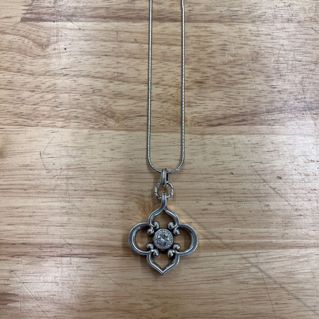Brighton Silver Long Reversible Pendant Necklace