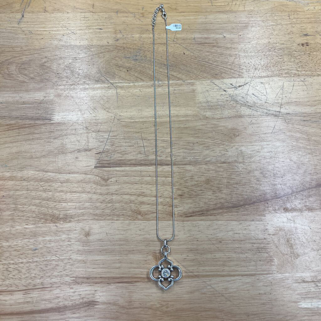 Brighton Silver Long Reversible Pendant Necklace
