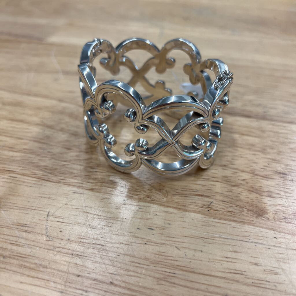 Brighton Silver Statement Bangle Bracelet