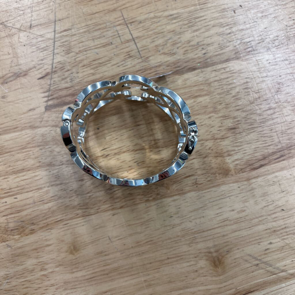 Brighton Silver Statement Bangle Bracelet