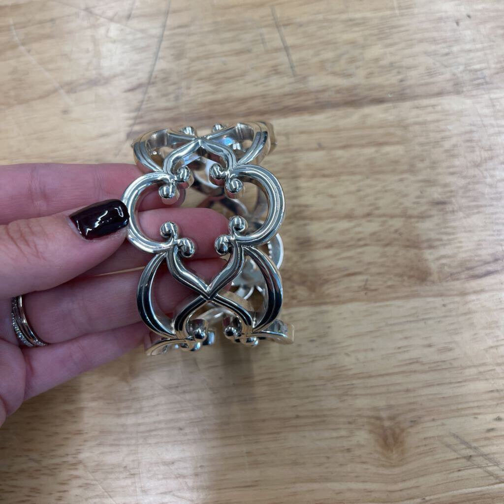 Brighton Silver Statement Bangle Bracelet