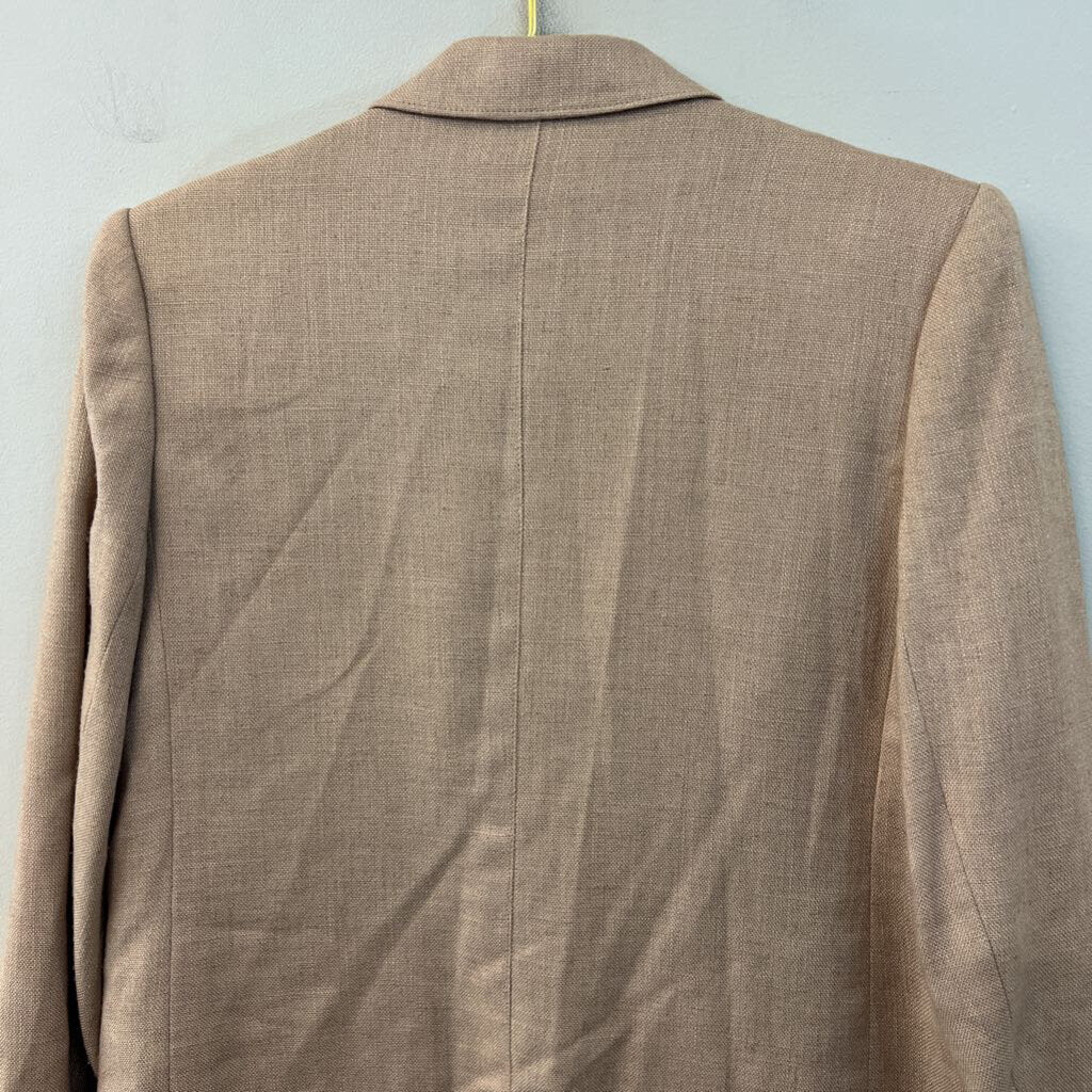 Vintage Evan Picone Brown Tweed Blazer Jacket Medium