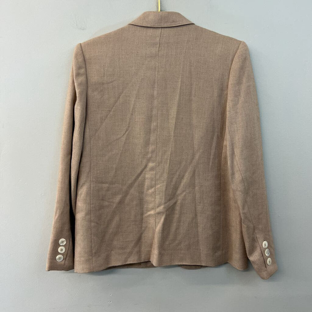 Vintage Evan Picone Brown Tweed Blazer Jacket Medium