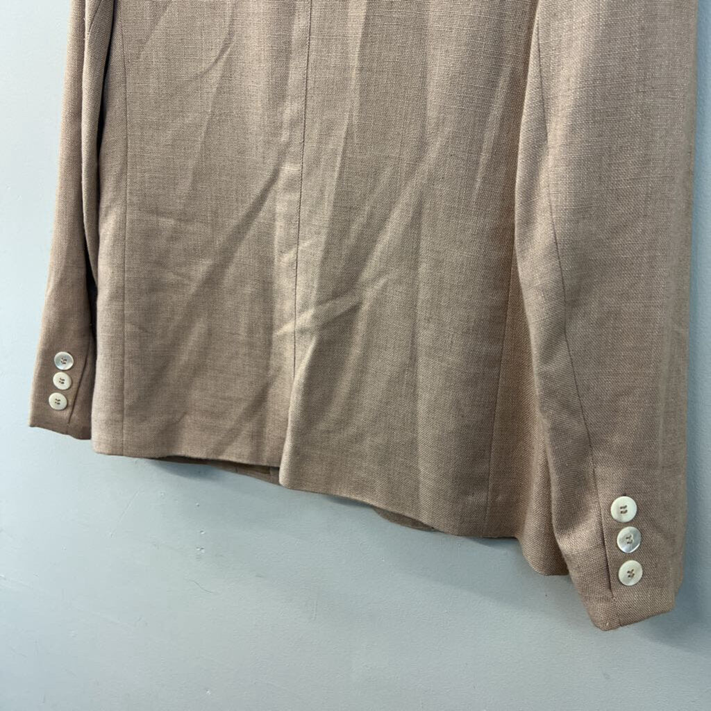 Vintage Evan Picone Brown Tweed Blazer Jacket Medium