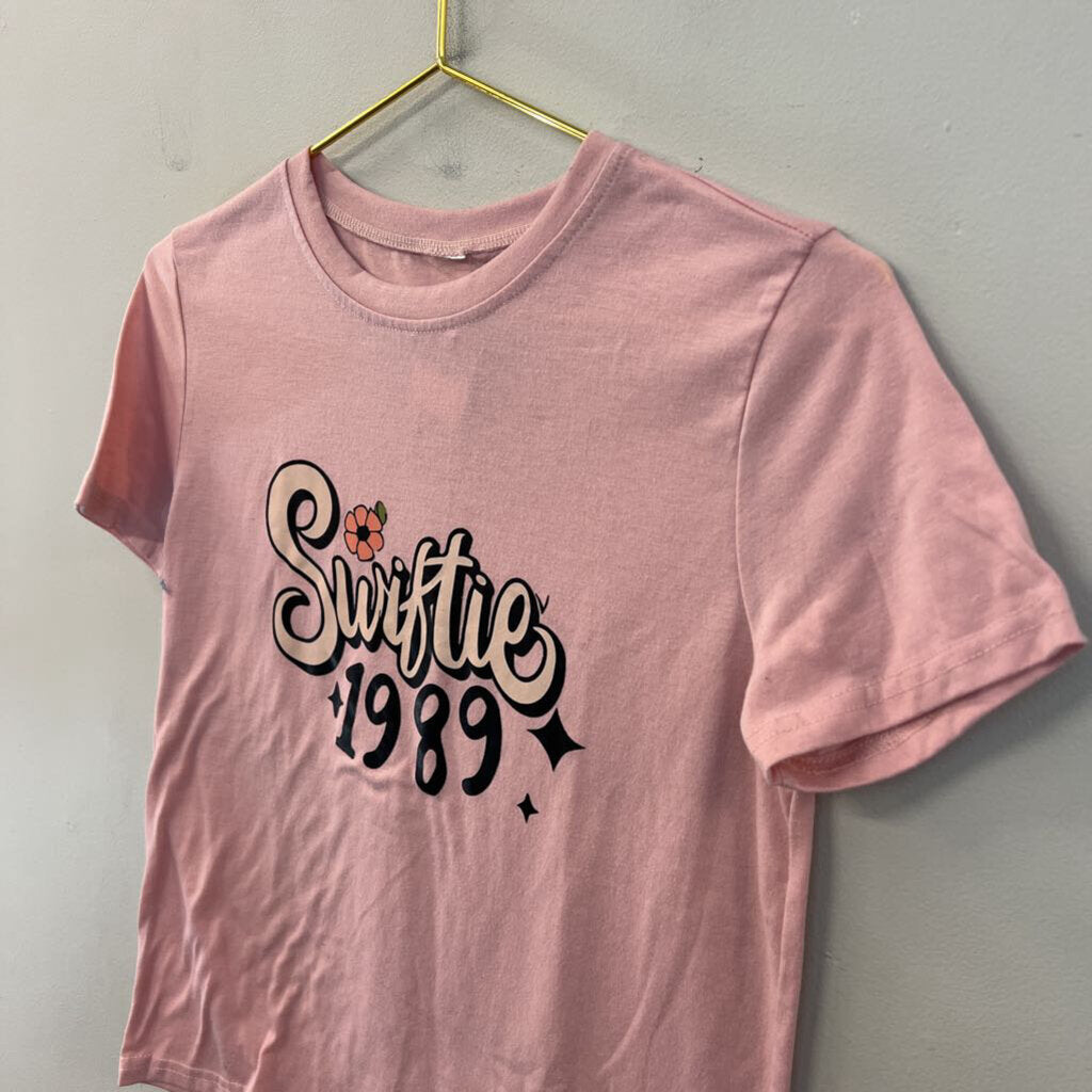 Pink Swiftie Short Sleeve Graphic Tee Extra Small