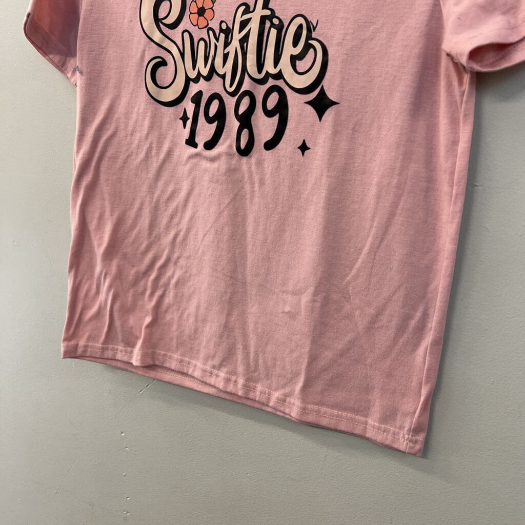 Pink Swiftie Short Sleeve Graphic Tee Extra Small