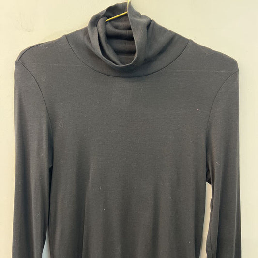 Splendid Black Long Sleeve Turtleneck Top Large