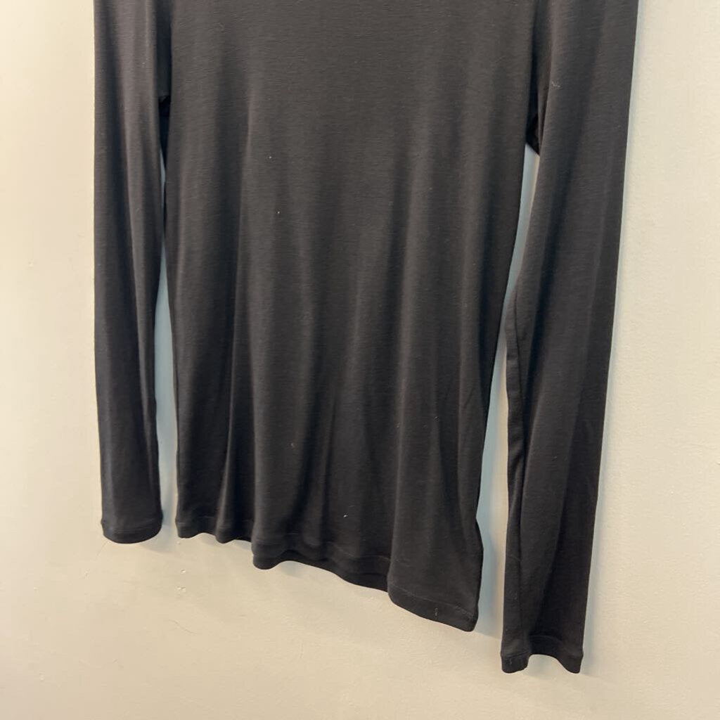 Splendid Black Long Sleeve Turtleneck Top Large
