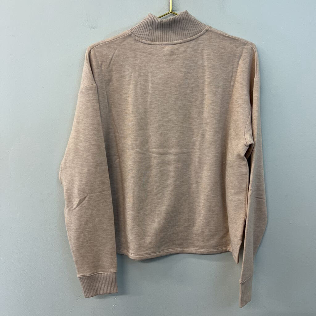Haven Light Brown Long Sleeve Henley Top Medium