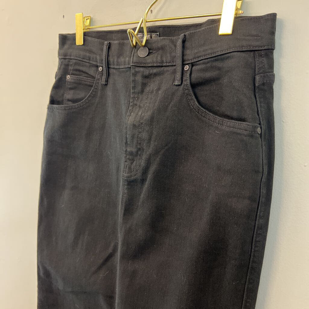 Mother Black Denim Maxi Skirt 28