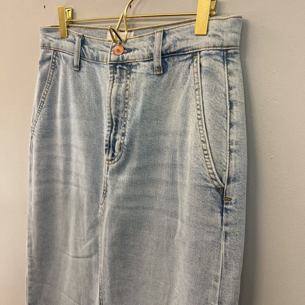 Rails Light Wash Denim Maxi Skirt 27