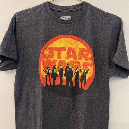 Star Wars Grey/ Orange Short Sleeve Graphic Tee Medium