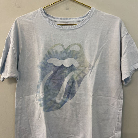 Blue Rolling Stones Short Sleeve Graphic Tee Medium