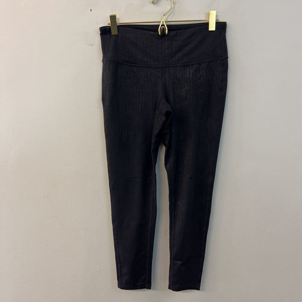 Athleta Black Sheen Cropped Leggings Small