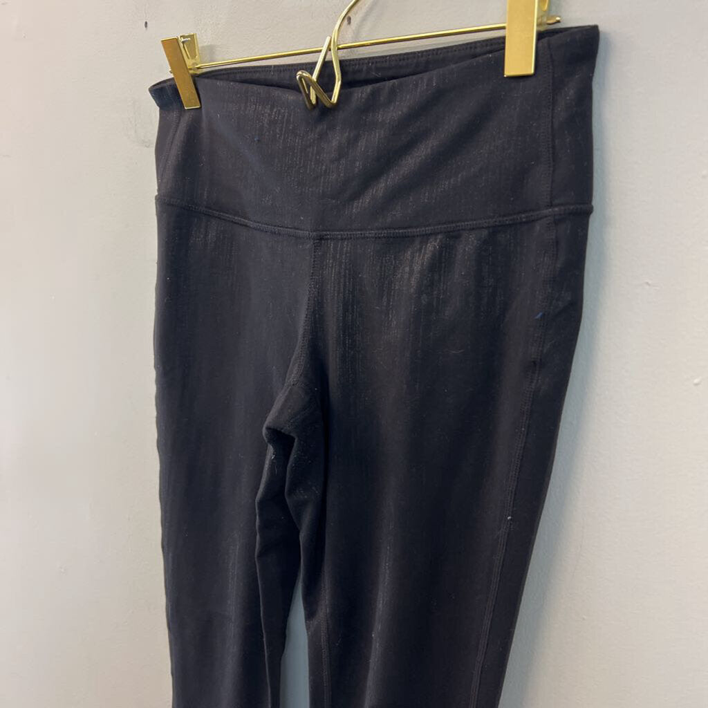 Athleta Black Sheen Cropped Leggings Small