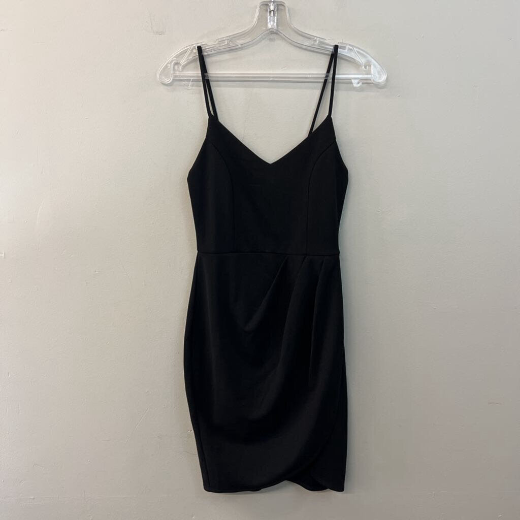 Lulus Black Fitted Short Formal Dress Extra Small