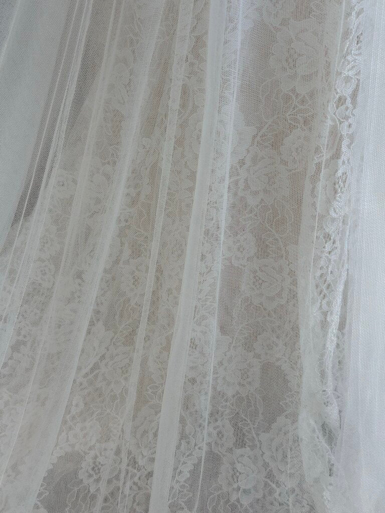 Jasmine Collection Ivory/ Champagne Lace Bridal Gown With Ivory Tulle Overlay 14