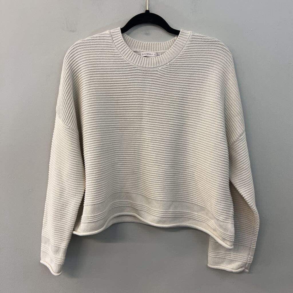 Sincerely Jules Cream Knit Sweater Pants/ Sweater Top Set Medium