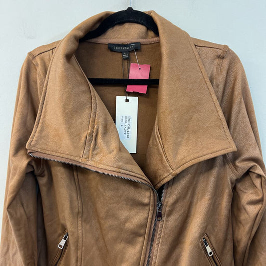 Dance and Marvel Brown Moto Jacket Large