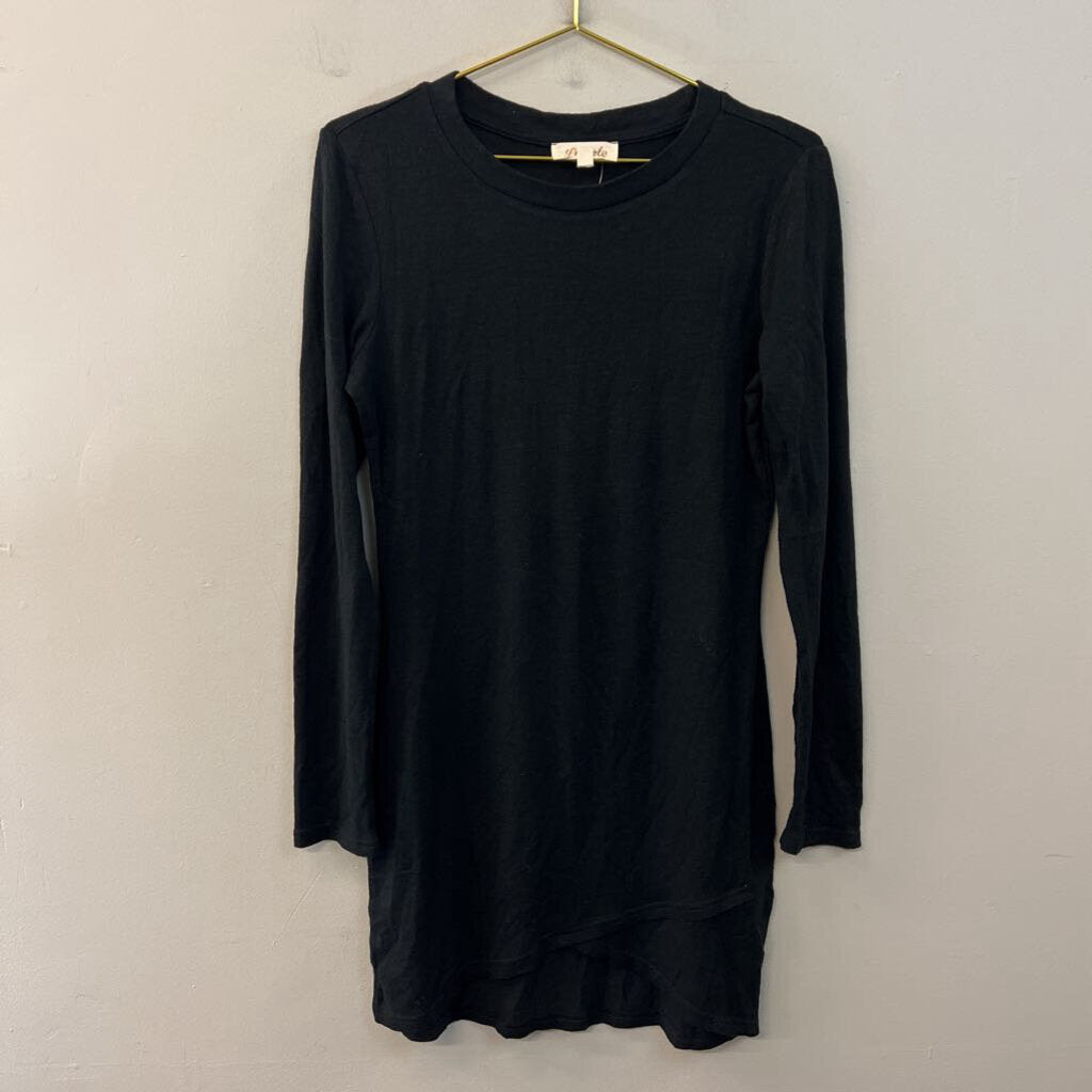 Listicle Black Long Sleeve Dress Large