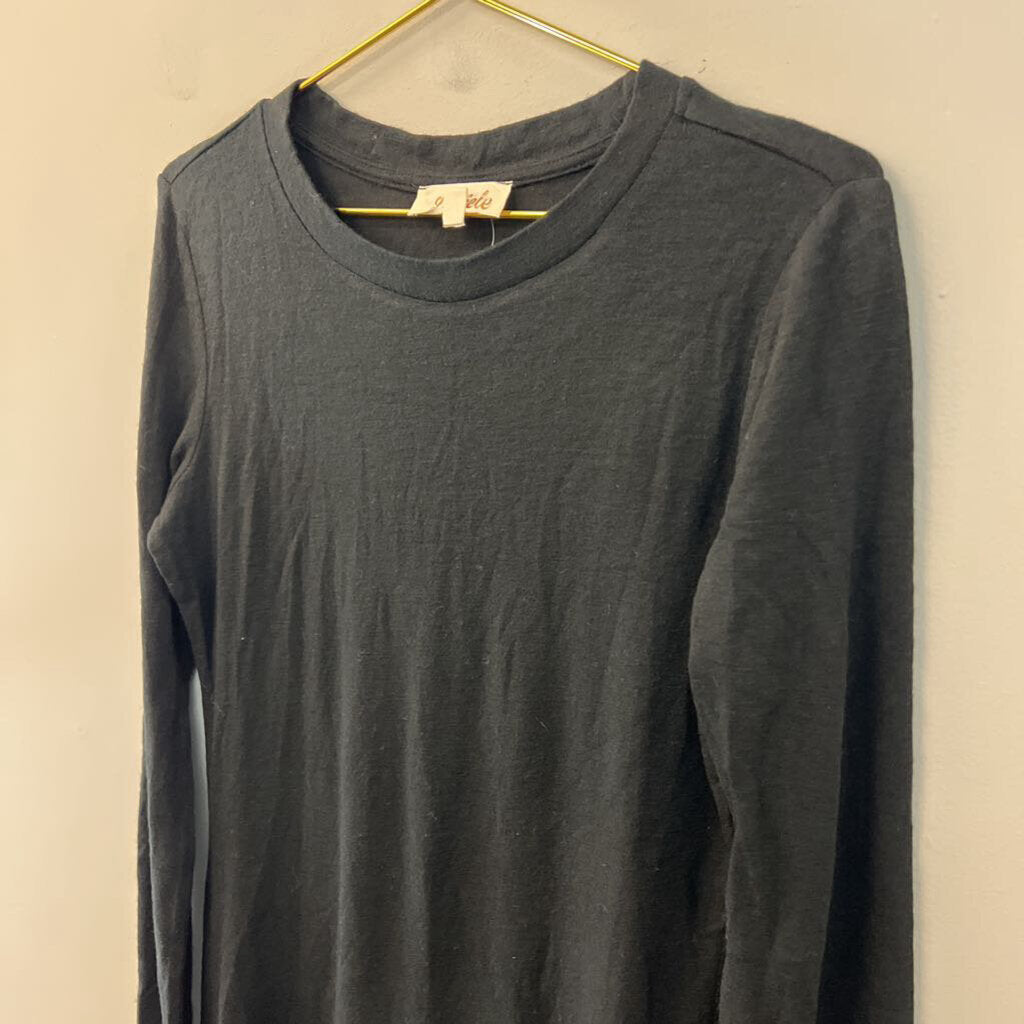 Listicle Black Long Sleeve Dress Large