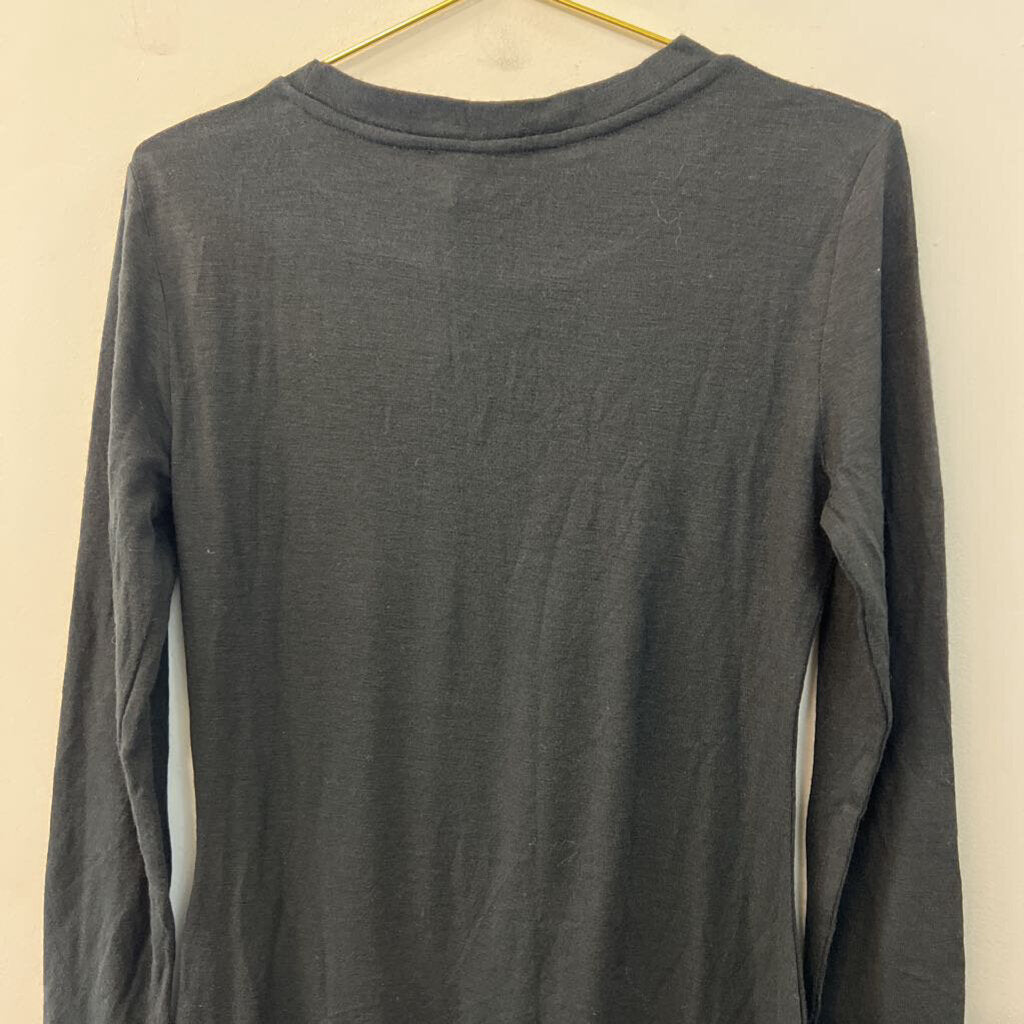 Listicle Black Long Sleeve Dress Large